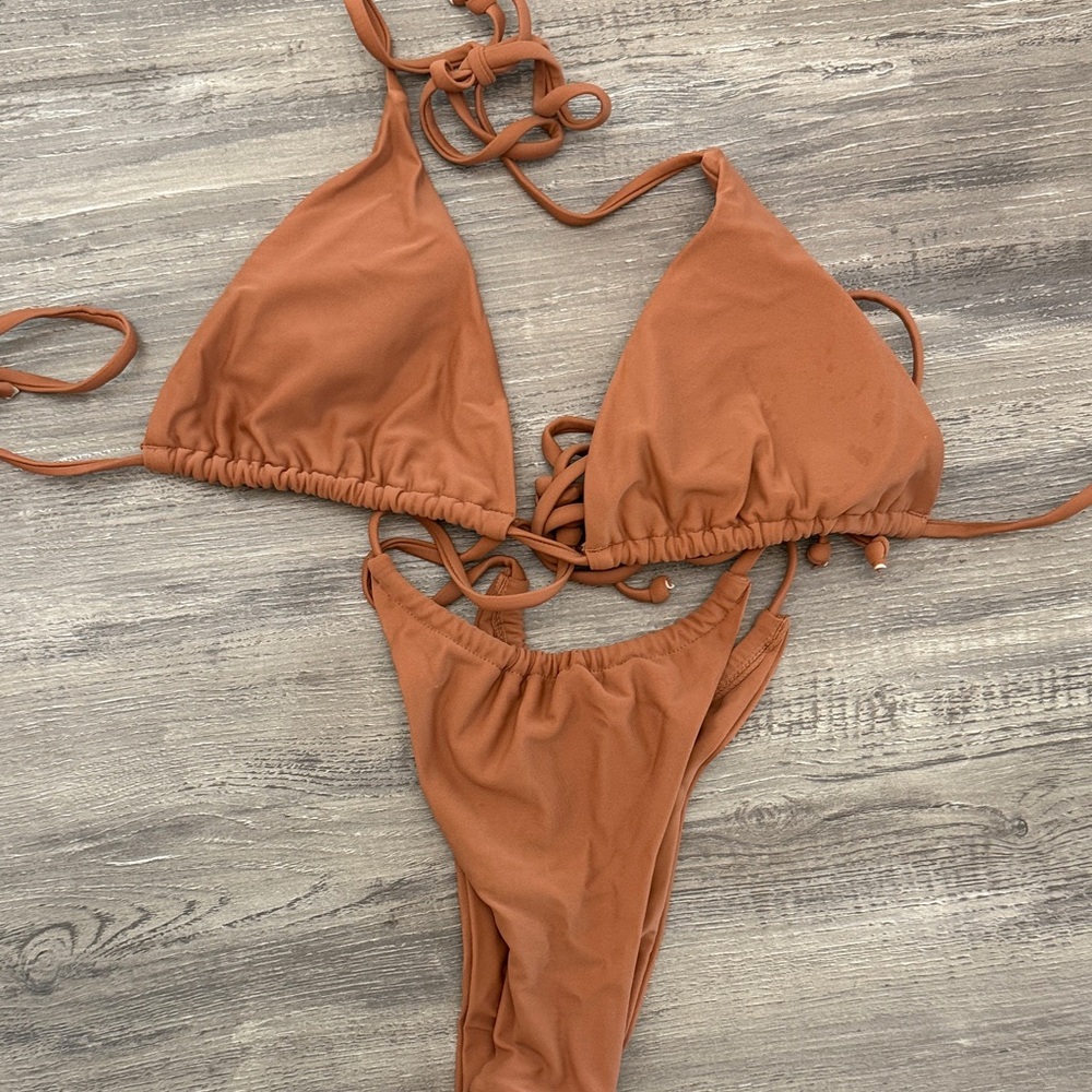 Women's Tan Bikini Set